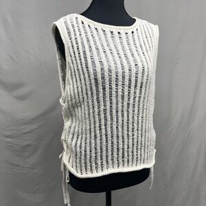Divided Sleeveless Sweater Tank